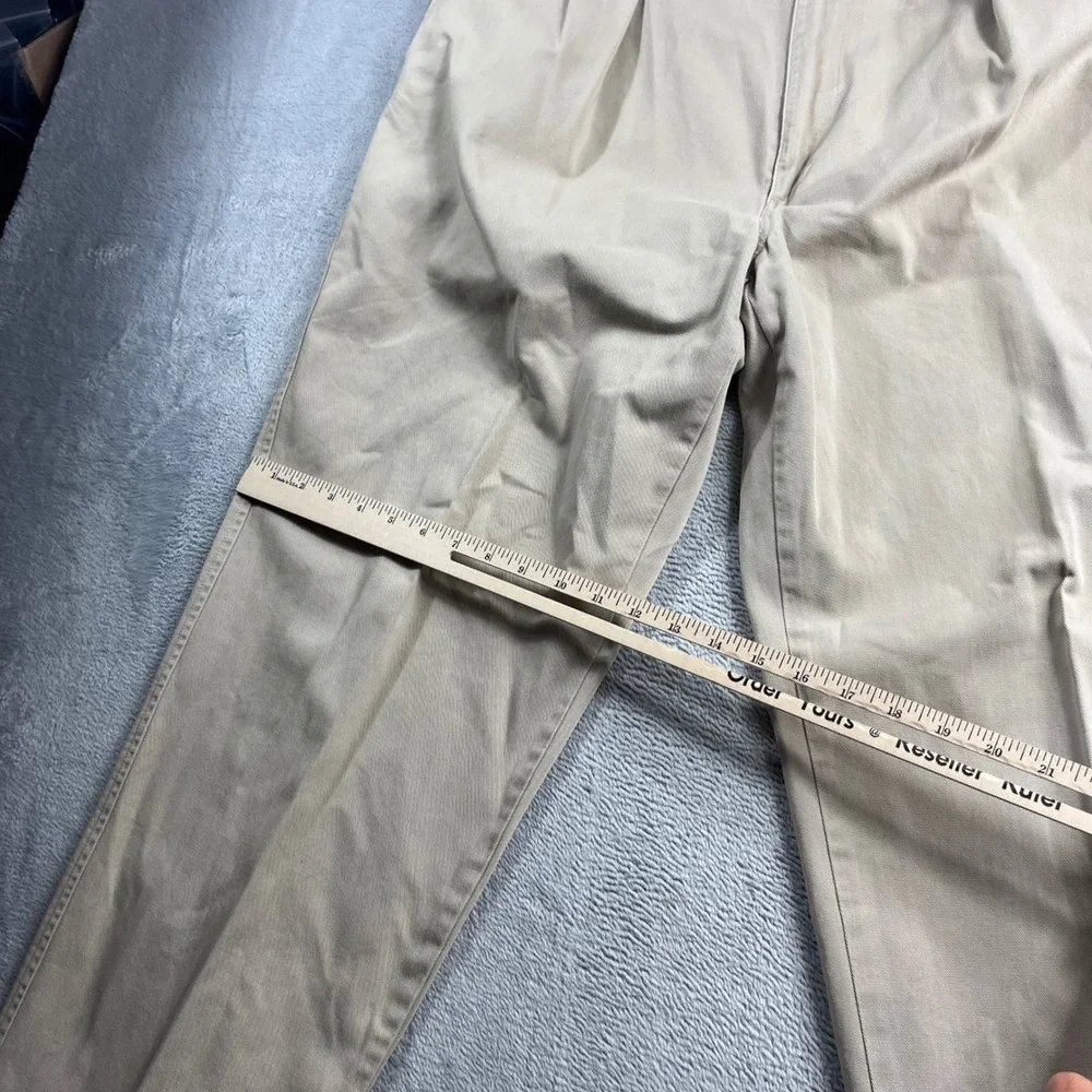 Polo Ralph Lauren Andrew Pant Mens 38x32 Tan Khaki‎ Pleated Chino Twill Trousers